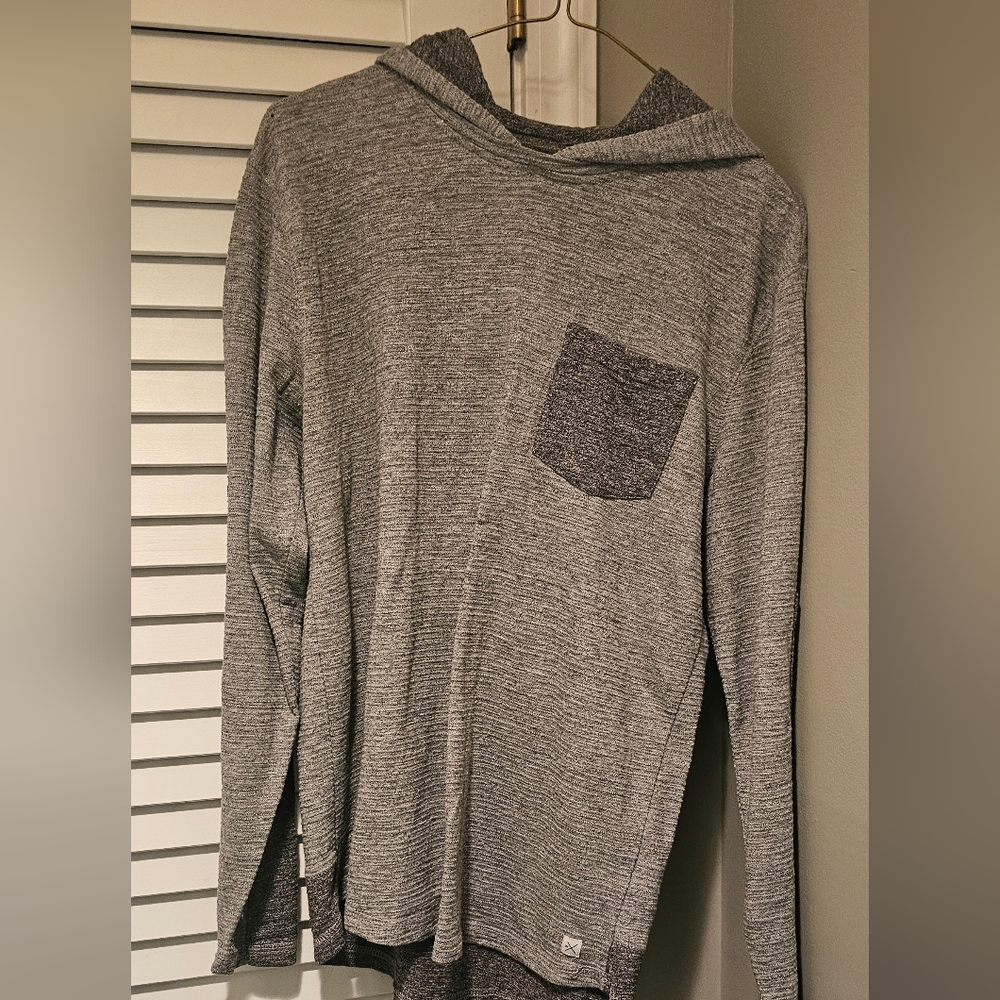 Boys /young mens lightweight gray hoodie